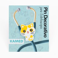 Pin Decorativo para Estetoscopio KAMED Modelo Gato